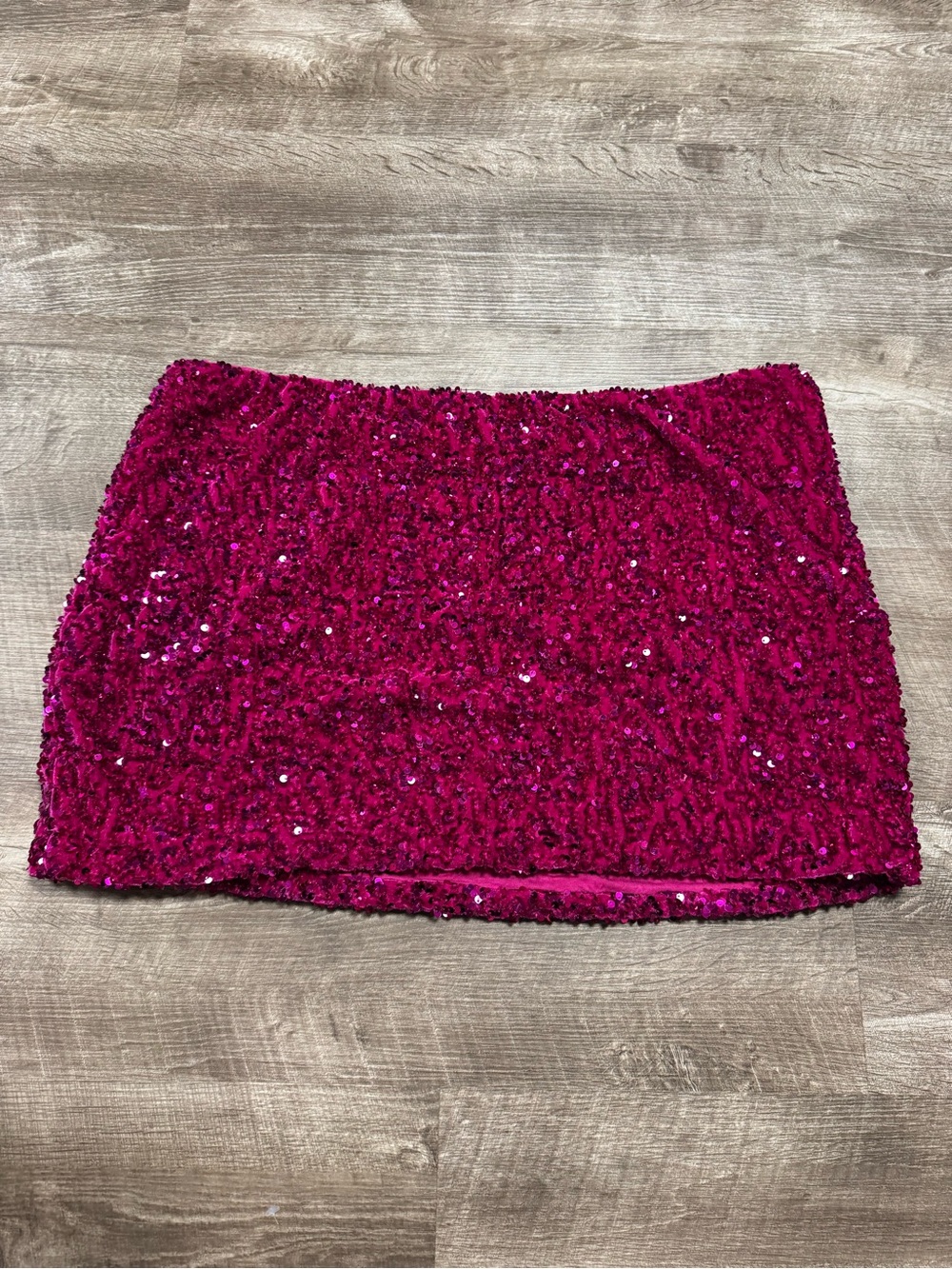 Fashion Nova Stars Do Shine Pink Sequin Mini Skirt Size 3X - Picture 8 of 8